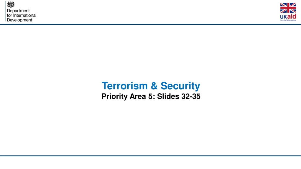 terrorism security priority area 5 slides 32 35