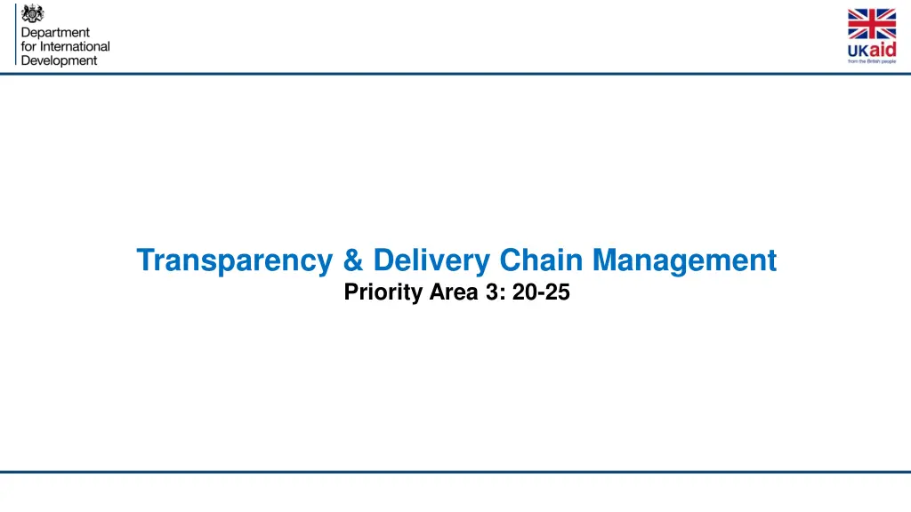 transparency delivery chain management priority