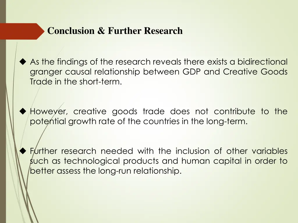 conclusion further research