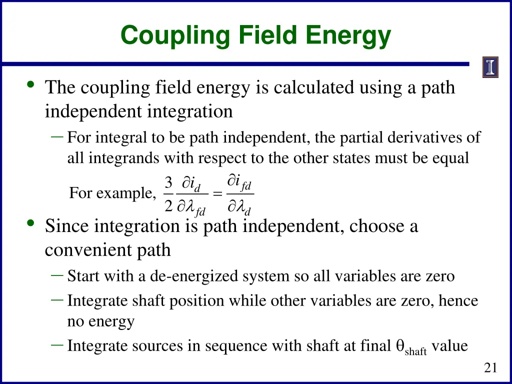 coupling field energy