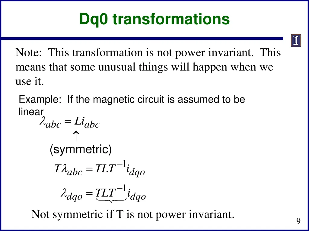 dq0 transformations 2