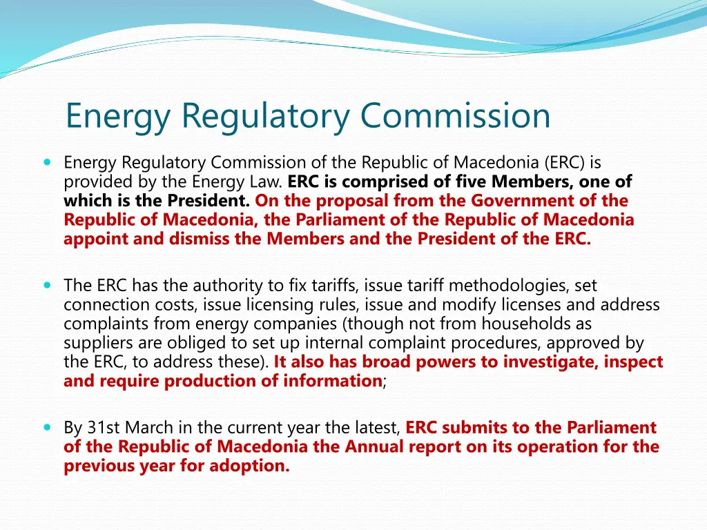 energy regulatory commission