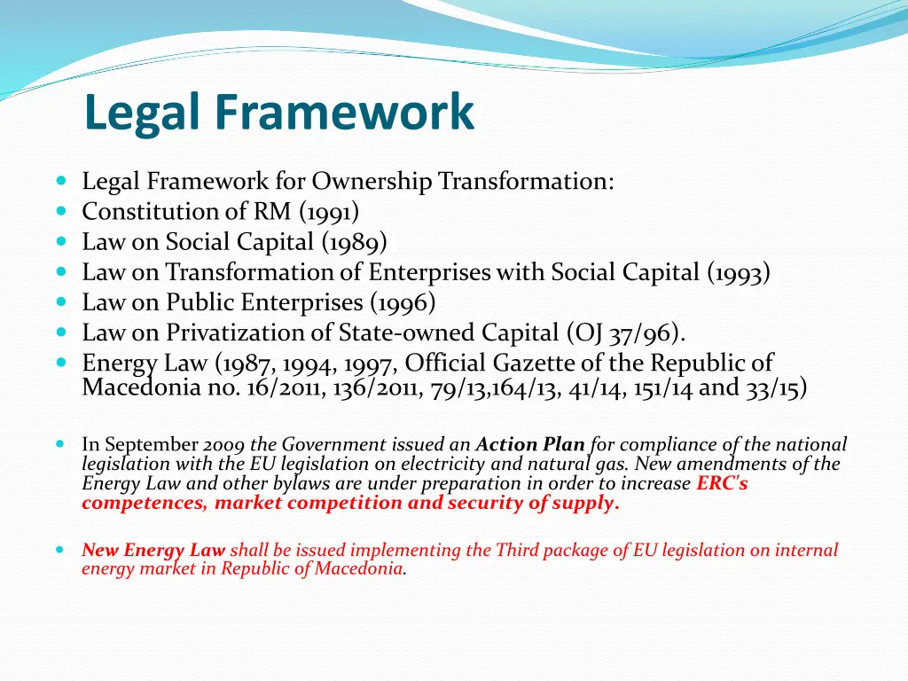 legal framework