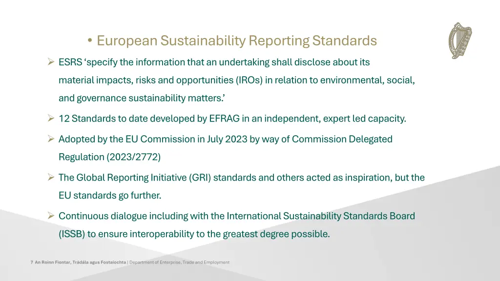 european sustainability reporting standards