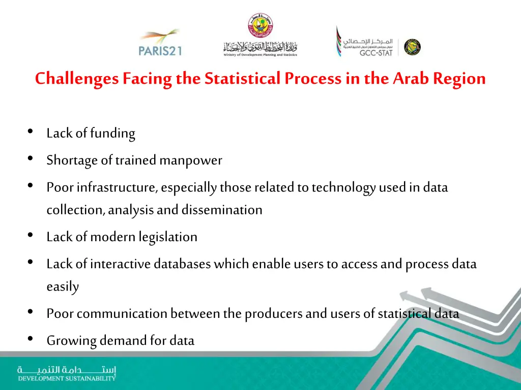challenges facing the statistical process