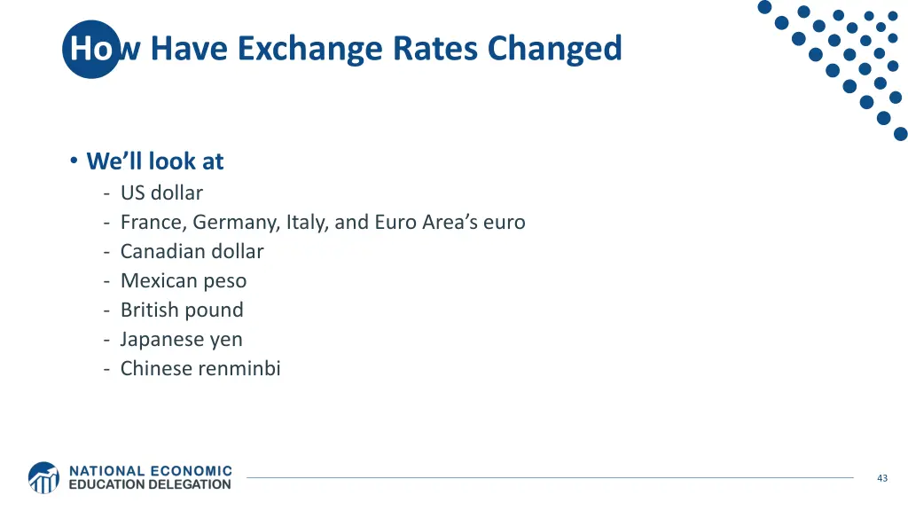 how have exchange rates changed