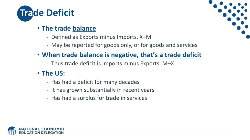 trade deficit