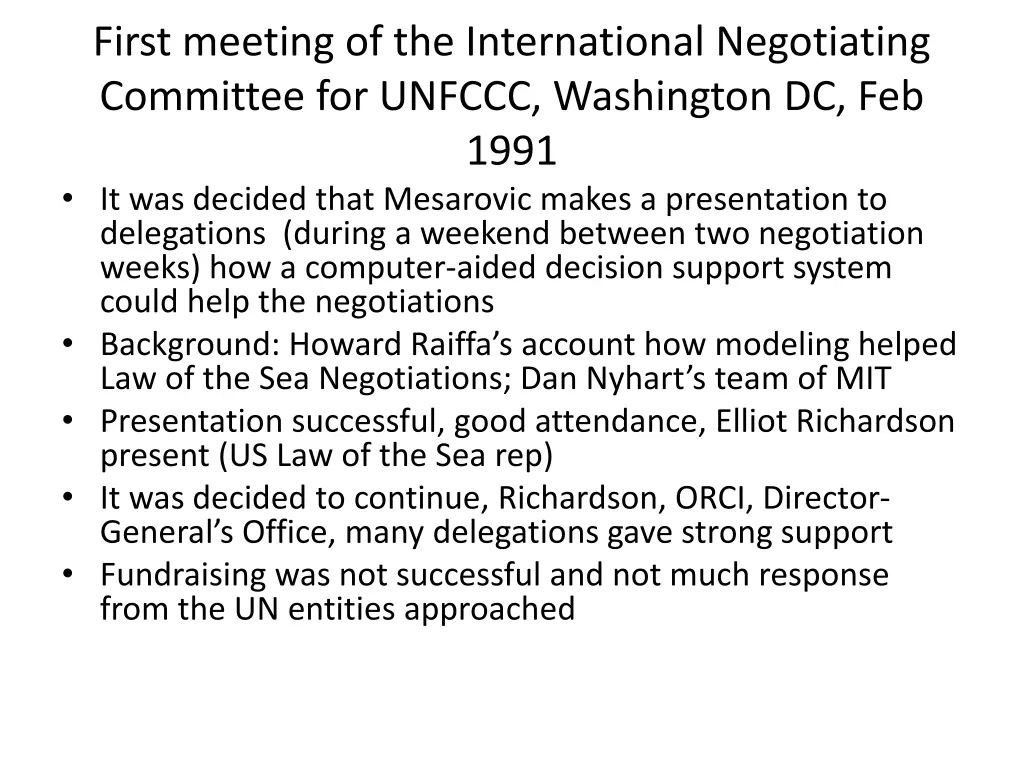 first meeting of the international negotiating
