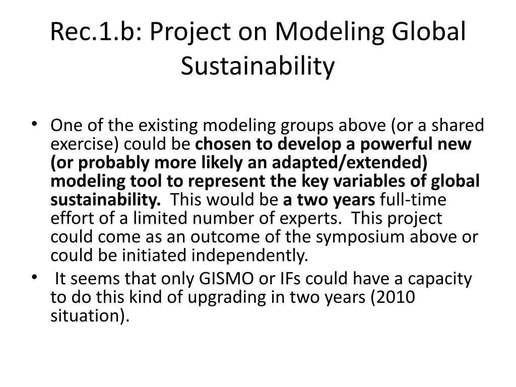 rec 1 b project on modeling global sustainability