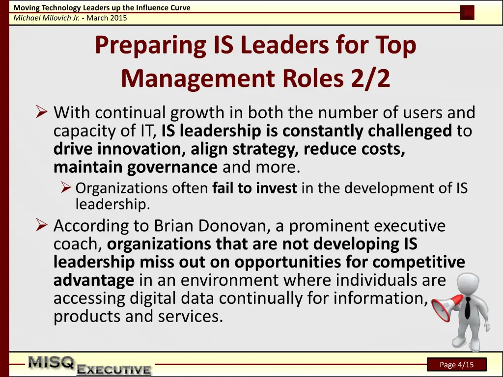 moving technology leaders up the influence curve 3