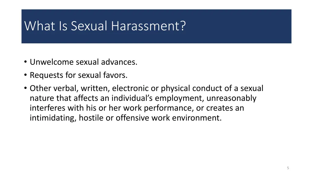 what is sexual harassment