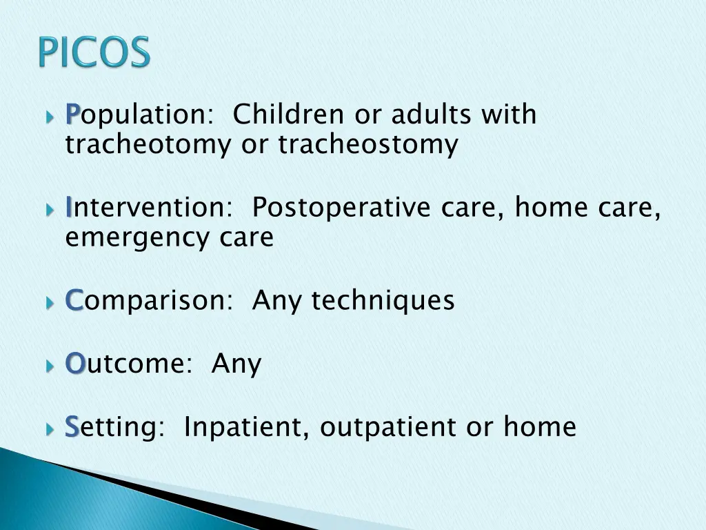 p population children or adults with tracheotomy