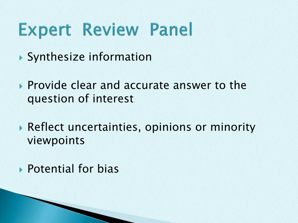 synthesize information