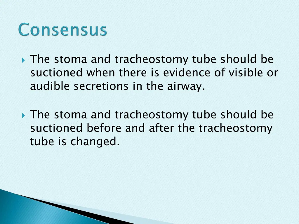 the stoma and tracheostomy tube should