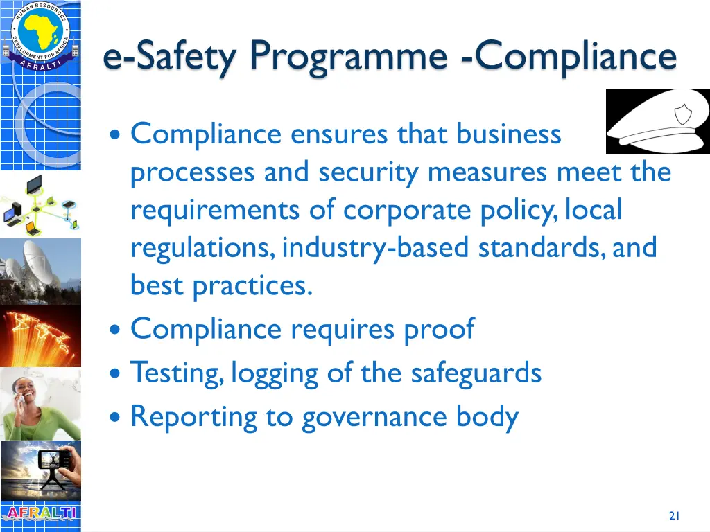 e safety programme compliance