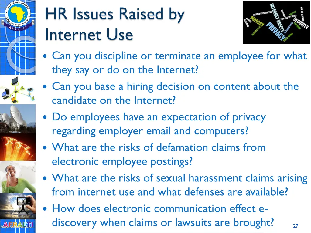 hr issues raised by internet