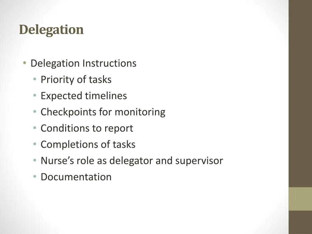 delegation