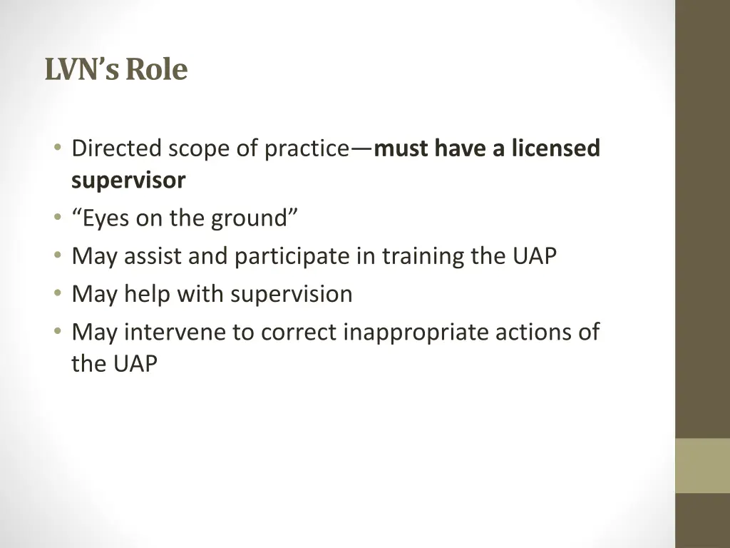 lvn s role