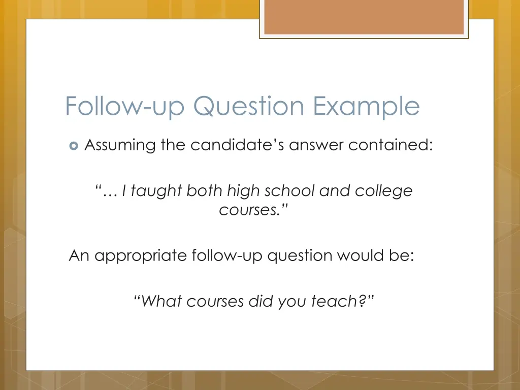 follow up question example