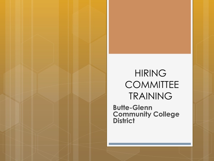 hiring committee training butte glenn community