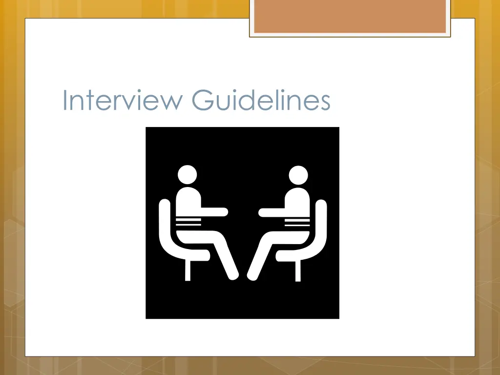 interview guidelines