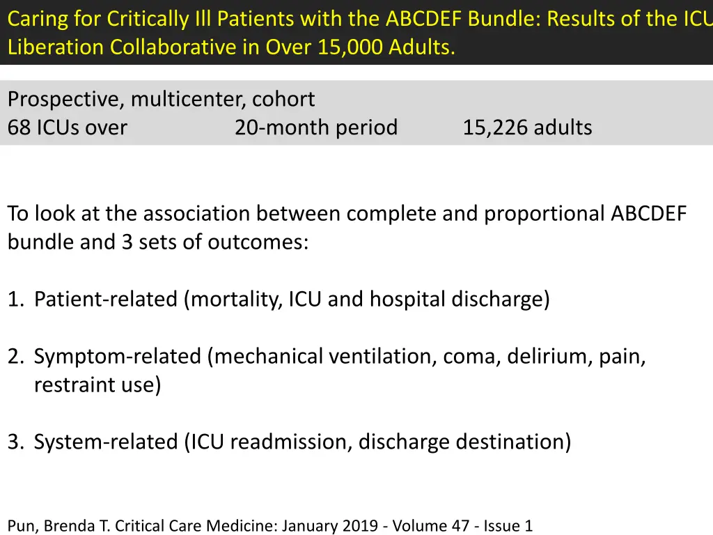 caring for critically ill patients with