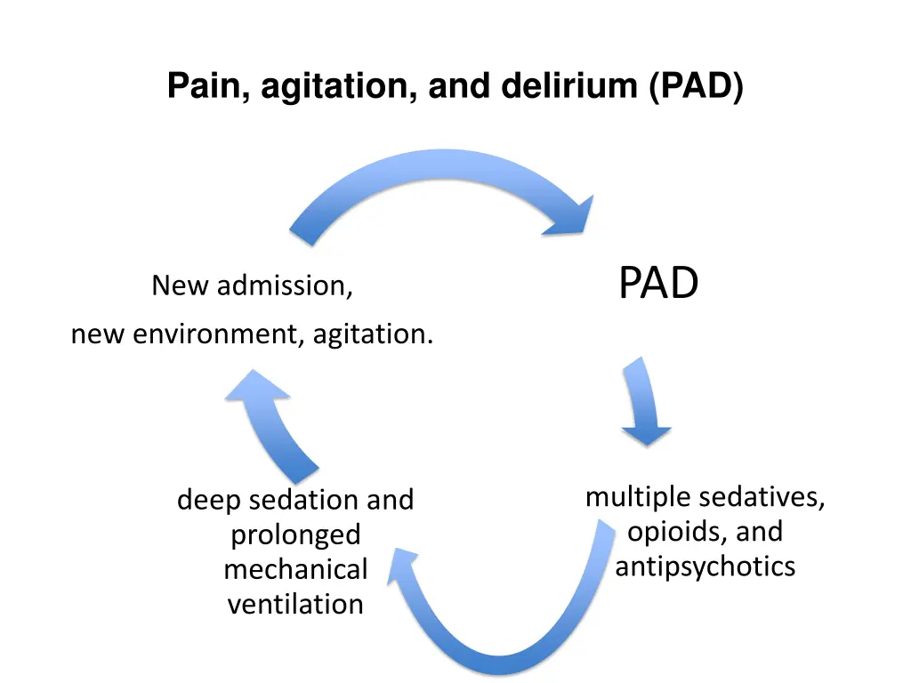 pain agitation and delirium pad