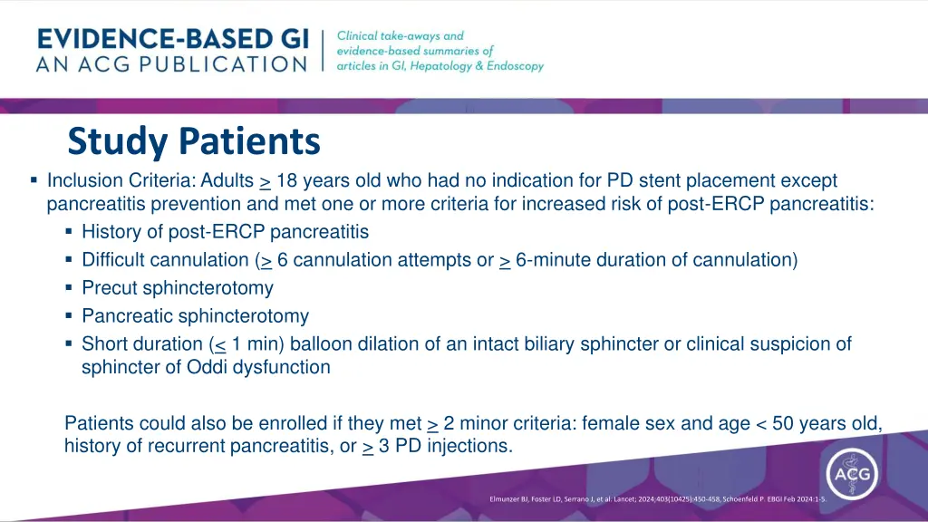 study patients inclusion criteria adults 18 years