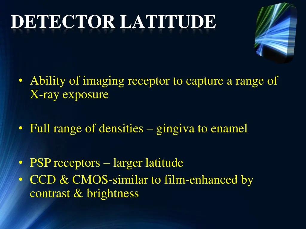 detector latitude