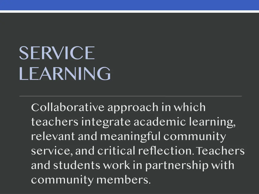 service learning