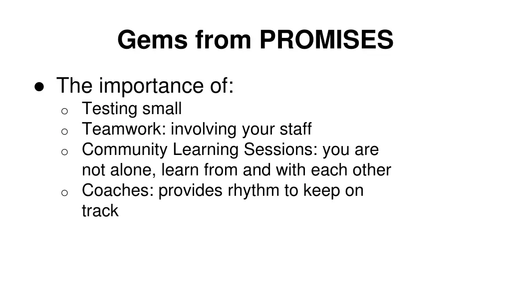 gems from promises