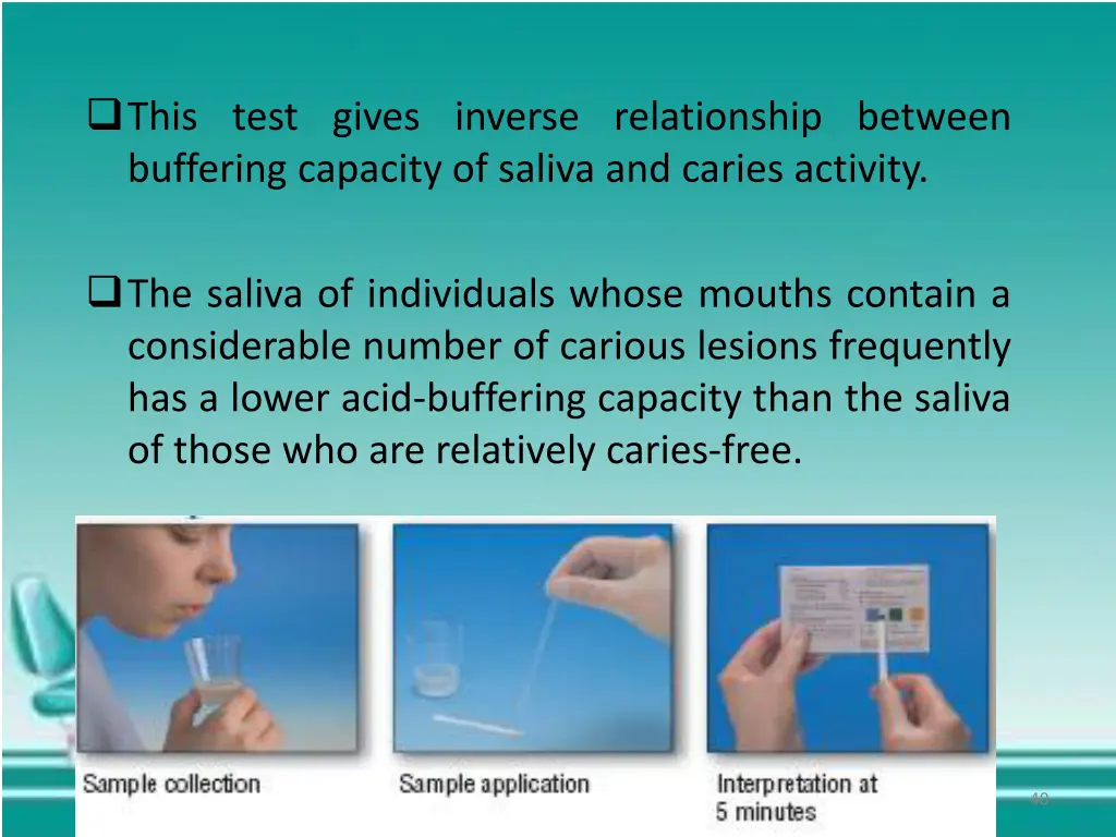 this test gives inverse relationship between