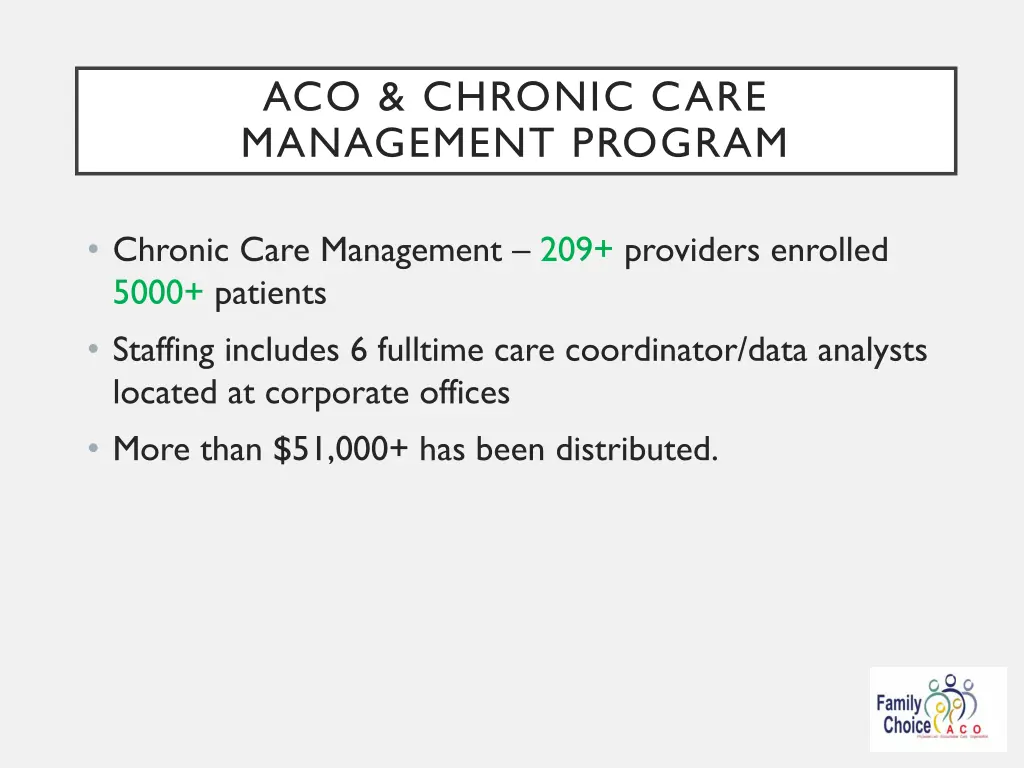 aco chronic care management program 2