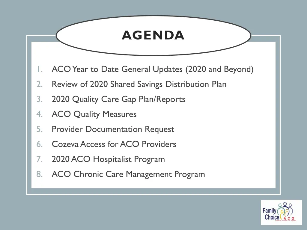agenda