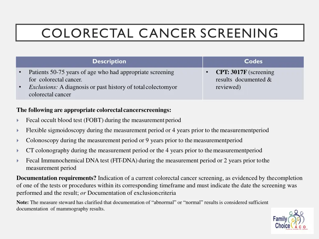 colorectal cancer screening