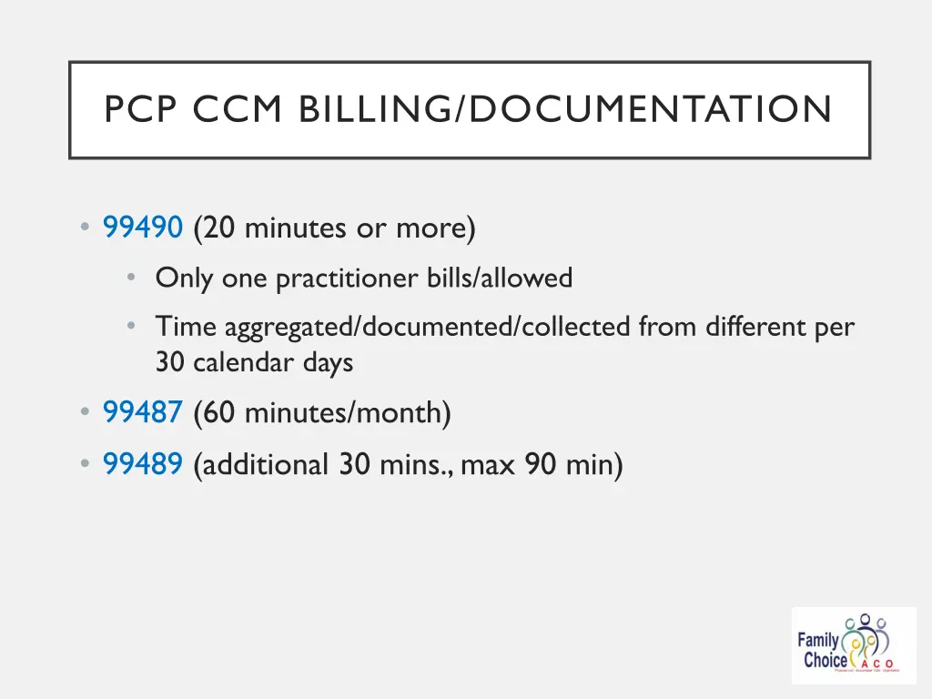pcp ccm billing documentation 1