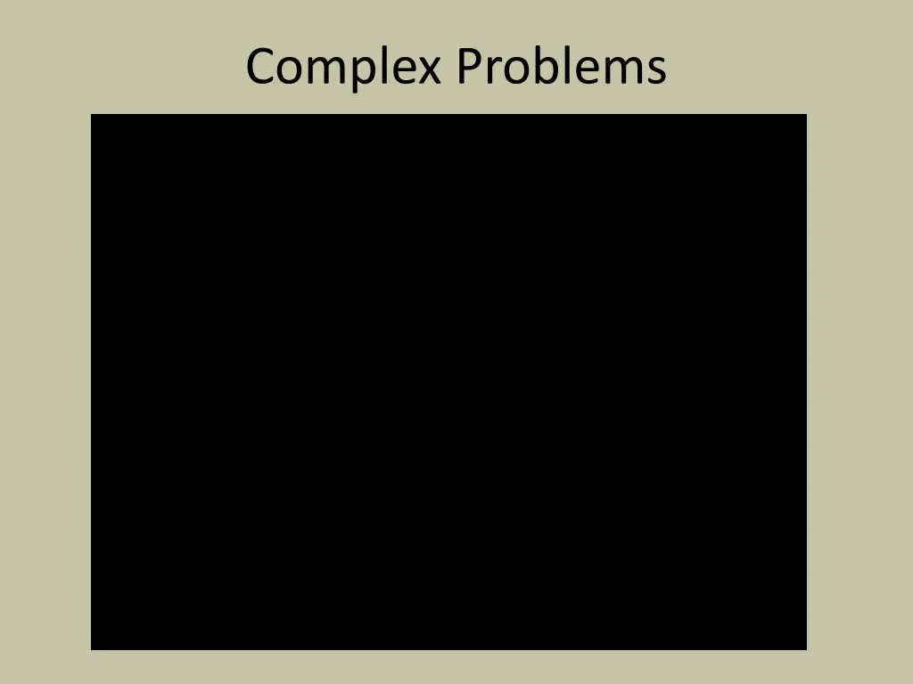 complex problems