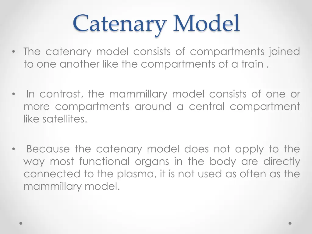 catenary model