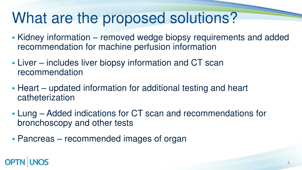 what are the proposed solutions 1