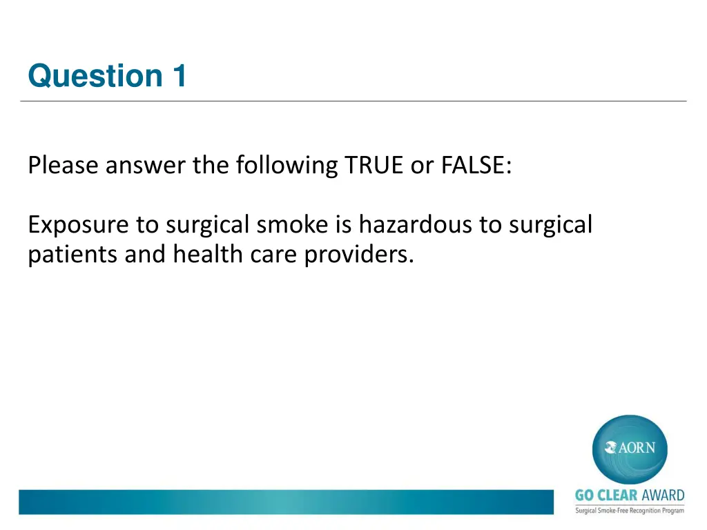 question 1