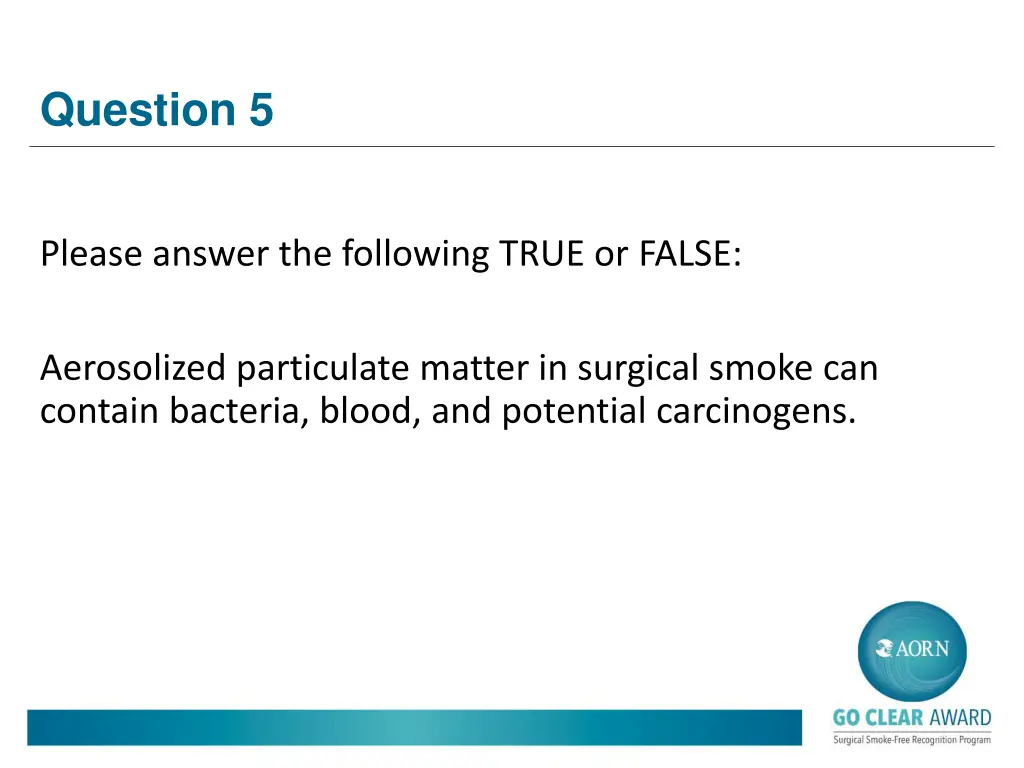 question 5