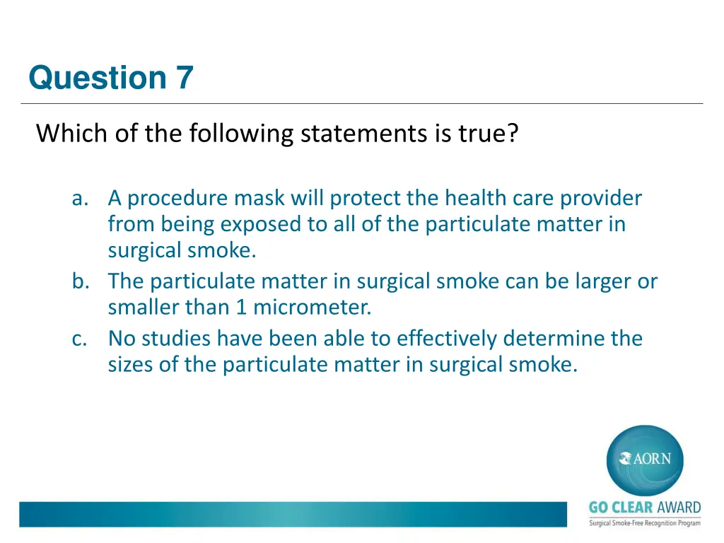 question 7