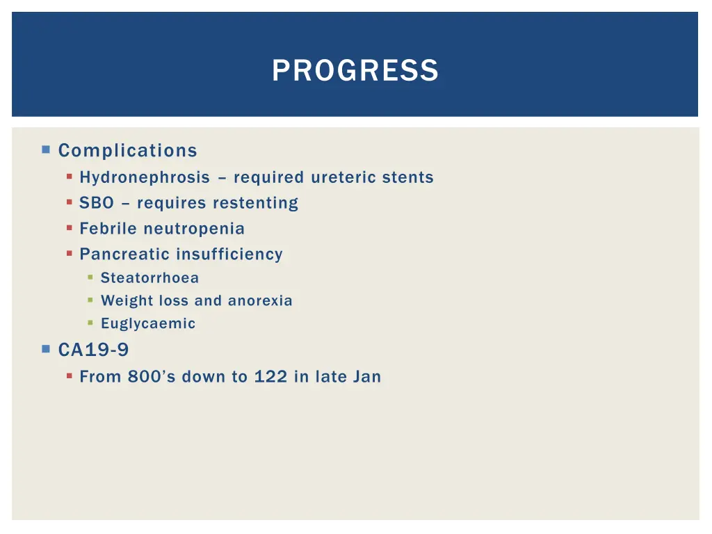 progress