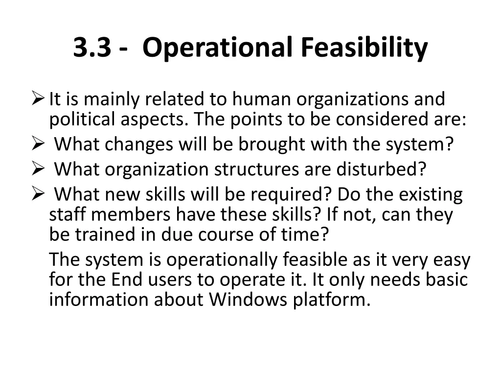 3 3 operational feasibility