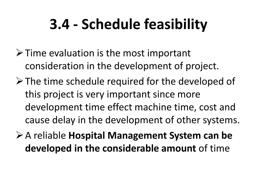 3 4 schedule feasibility