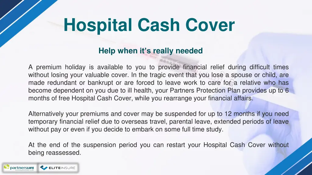 hospital cash cover 12