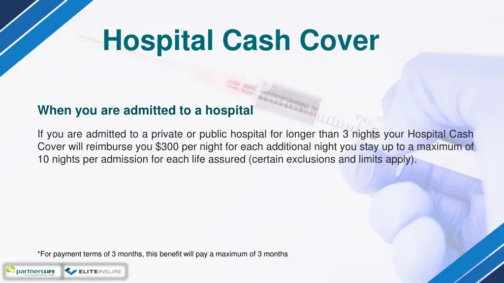 hospital cash cover 6