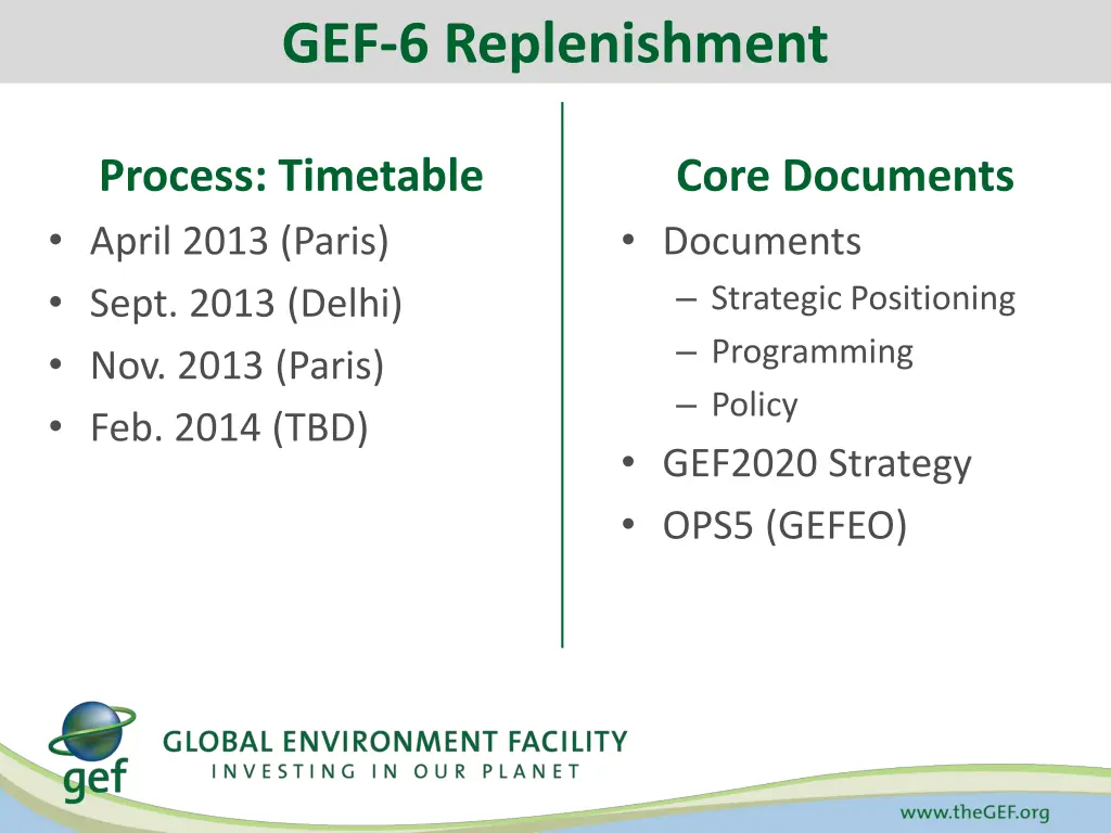gef 6 replenishment 2