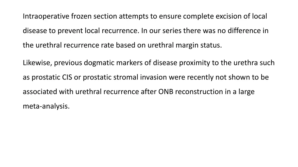 intraoperative frozen section attempts to ensure