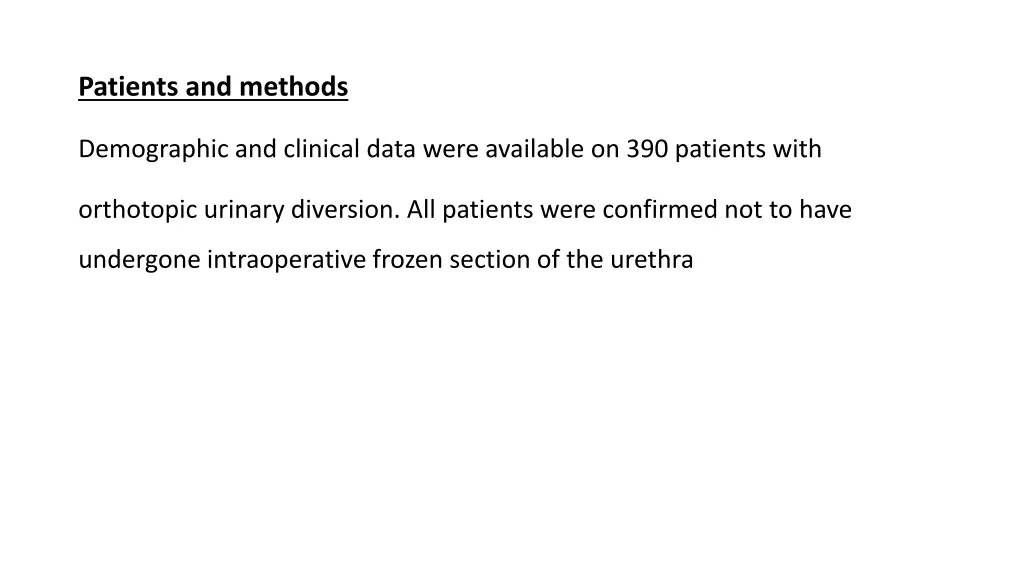 patients and methods